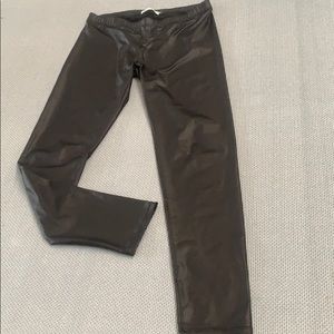 Leather like tights nwot